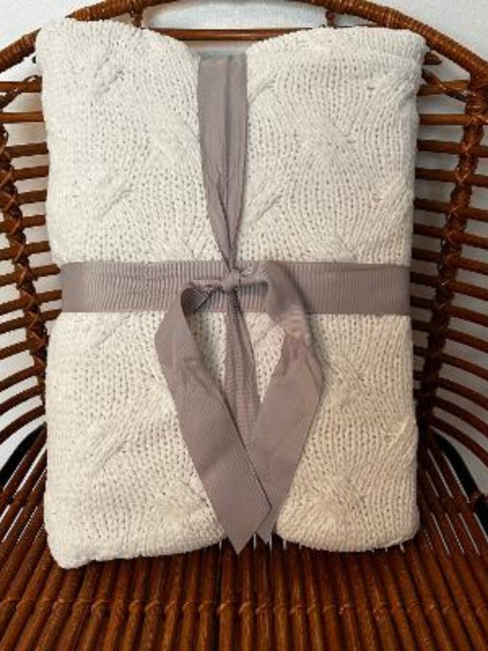 Kirkland's Home Cable Knit Throw 50" x 60"